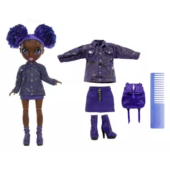 Rainbow High Junior High pop Serie 2 - Krystal, modepop, vrouwelijk, 6 jaar, jongen/meisje, 230 mm, veelkleurig