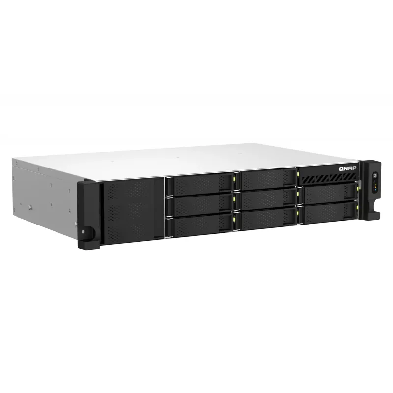 QNAP TS-864EU-8G NAS/opslagserver rack (2U) Intel® Celeron® 8 GB DDR4 0 TB QNAP Turbo System zwart
