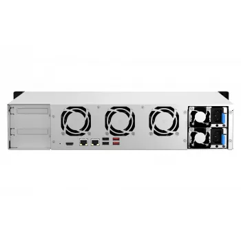 QNAP TS-864EU-RP-8G NAS/opslagserver rack (2U) Intel® Celeron® N5095 8 GB DDR4 0 TB QNAP Turbo System zwart