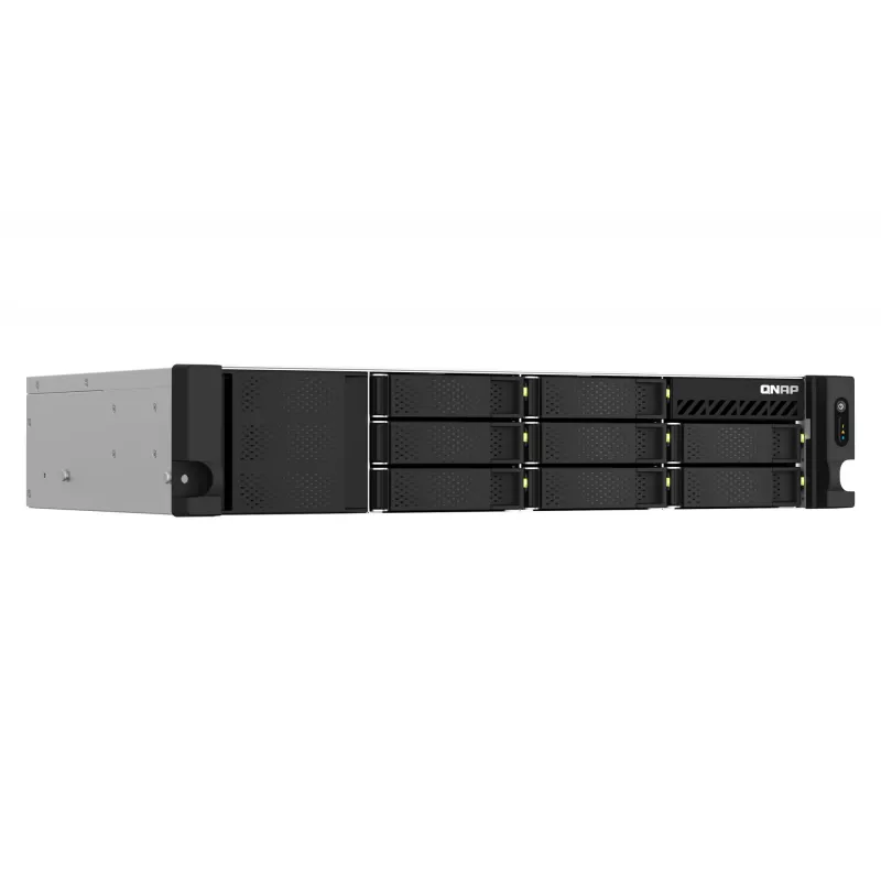 QNAP TS-864EU-RP-8G NAS/opslagserver rack (2U) Intel® Celeron® N5095 8 GB DDR4 0 TB QNAP Turbo System zwart