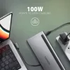 Dockingstation Axagon HMC-4KX3 USB-C 5Gbps-hub, 3x USB-A, 2x HDMI, DP, RJ-45, SD/microSD, audio, PD 100W, kabel 40cm
