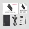 HDD/SSD-behuizing Axagon EE25-GTR USB-C 3.2 Gen 2 zwart 2,5 inch