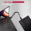 Axagon EE35-GTR USB-C 5Gbps - SATA 6G, 3.5 RIBBED box BLACK - USB Type-C HDD-behuizing 3,5 inch