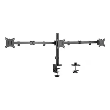 Tafelmonitorbeugel Gembird MA-D3-01, 1-arm tafelbeugel, VESA 75x75–100x100, tot 7 kg, voor 17–27 inch schermen, zwart