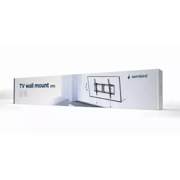 TV-wandbeugel GEMBIRD WM-80T-01 voor 37–80 inch schermen, staal, kantelbaar -12°/+3°, VESA 200x200–600x400, 70 kg