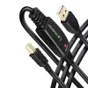 Axagon ADR-220B actieve USB 2.0 A-M -> B-M verbindings-/repeaterkabel 20 m
