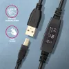 Axagon ADR-220B actieve USB 2.0 A-M -> B-M verbindings-/repeaterkabel 20 m