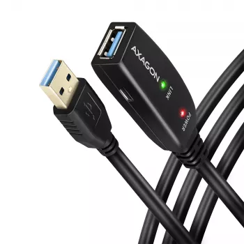 Axagon ADR-305 USB 3.2 Gen 1 A-M -> A-F actieve verleng-/repeaterkabel 5 m
