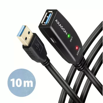 Axagon ADR-310 USB 3.2 Gen 1 A-M -> A-F actieve verleng-/repeaterkabel 10m