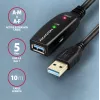 Axagon ADR-310 USB 3.2 Gen 1 A-M -> A-F actieve verleng-/repeaterkabel 10m