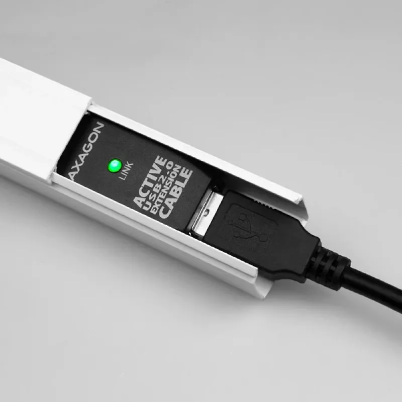 Axagon ADR-205 USB 2.0 A-M -> A-F actieve verleng-/repeaterkabel 5m