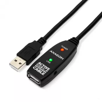 Axagon ADR-210 USB 2.0 A-M -> A-F actieve verleng-/repeaterkabel 10 m