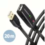 Axagon ADR-220 USB 2.0 A-M -> A-F actieve verleng-/repeaterkabel 20 m