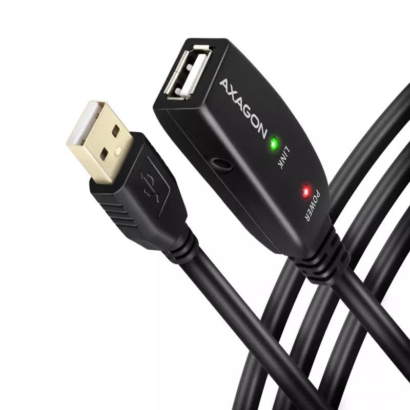 Axagon ADR-220 USB 2.0 A-M -> A-F actieve verleng-/repeaterkabel 20 m