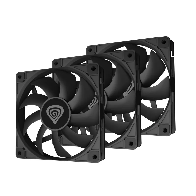 GENESIS Oxal 120 computercase ventilator 12 cm zwart 3 stuks