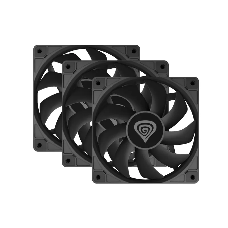 GENESIS Oxal 120 computercase ventilator 12 cm zwart 3 stuks