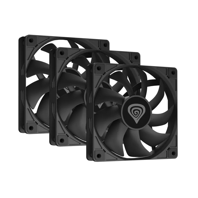 GENESIS Oxal 120 computercase ventilator 12 cm zwart 3 stuks