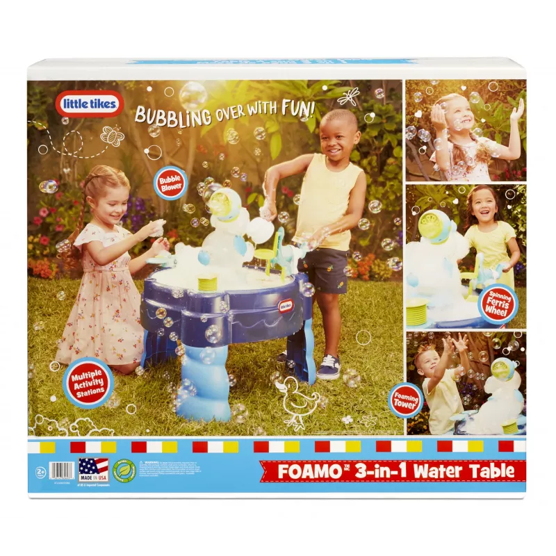 Little Tikes FOAMO 3-in-1 watertafel, watertafel, 2 jaar, meerkleurig