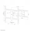 Neomounts WL40S-950BL18 zware wandsteun 55-110 inch - volledig beweegbaar