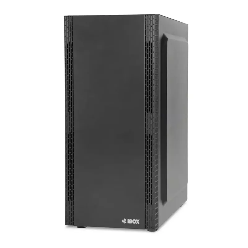 Pc-behuizing IBOX ANTILA 39 Midi Tower — zwart, ATX/microATX, GPU tot 31 cm, CPU-koelerhoogte 150 mm
