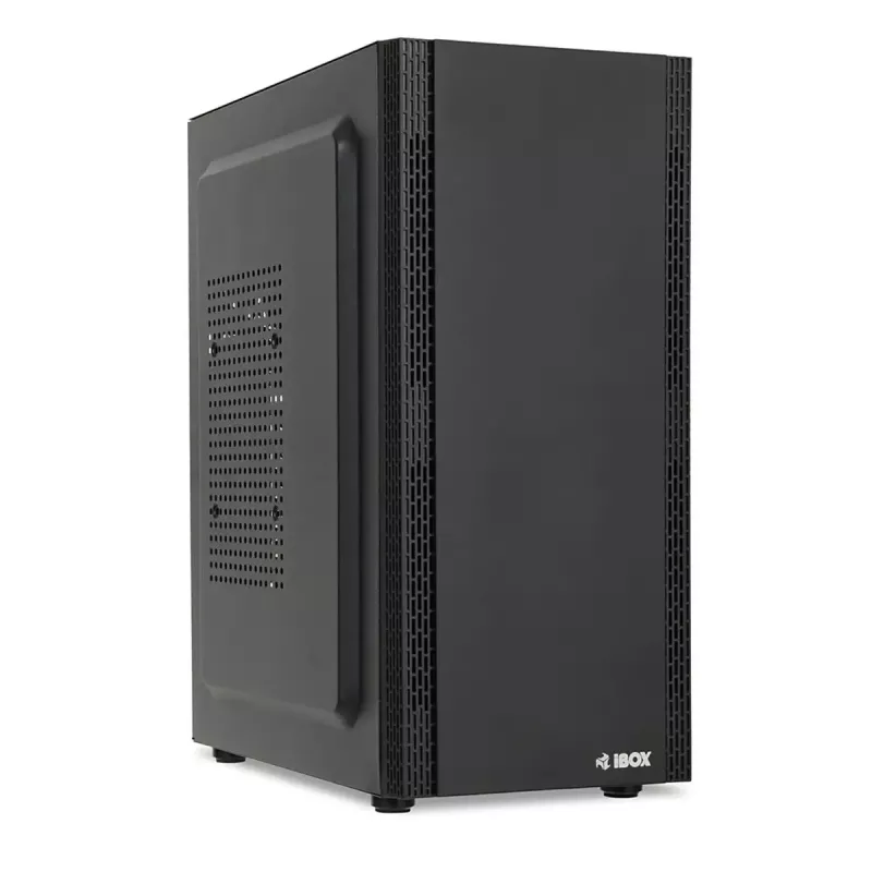 Pc-behuizing IBOX ANTILA 39 Midi Tower — zwart, ATX/microATX, GPU tot 31 cm, CPU-koelerhoogte 150 mm