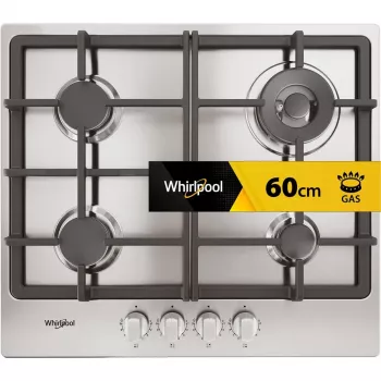 Whirlpool TGML 661 IX R RVS inbouw 58 cm gas 4 zone(s)