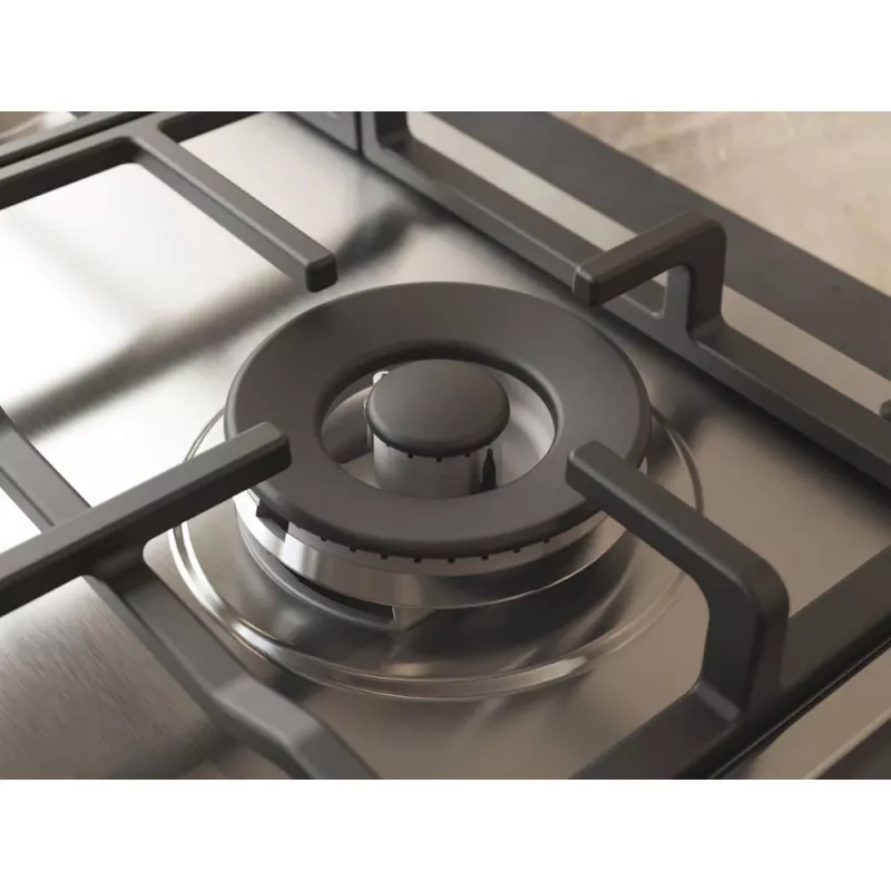 Whirlpool TGML 661 IX R RVS inbouw 58 cm gas 4 zone(s)