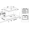 Whirlpool TGML 661 IX R RVS inbouw 58 cm gas 4 zone(s)
