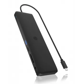 ICY BOX 11-in-1 mobiele dockingstation met triple-video-uitgang