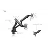 ICY BOX IB-MS314-T 81,3 cm (32 inch) bureau zwart