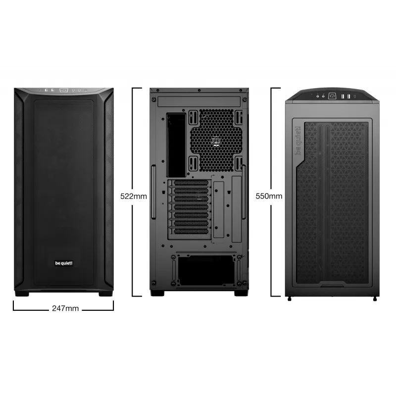 PC-behuizing be quiet! Shadow Base 800 midi tower zwart