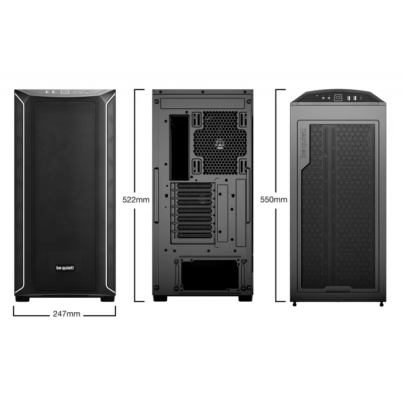 PC-behuizing be quiet! Shadow Base 800 DX midi tower zwart