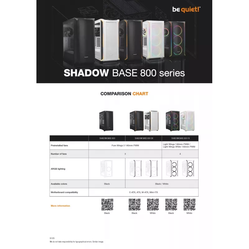 PC-behuizing be quiet! Shadow Base 800 DX midi tower zwart
