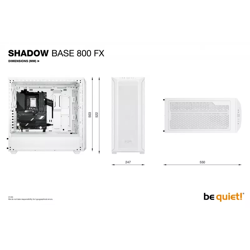 be quiet Shadow Base 800 FX wit midi tower