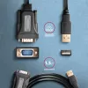 Axagon ADS-1PQN USB-A 2.0 - serieel RS-232 DB9-M FTDI-adapterkabel