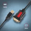 Axagon ADS-1PSN USB-A 2.0 - serieel RS-232 DB9-M Prolific adapterkabel 1,5 m