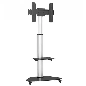 Techly vloerstandaard met plateauband tv LCD/LED/plasma 37-70 inch zilver