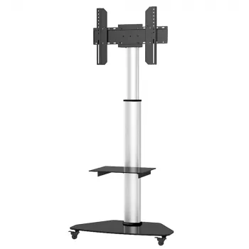 Techly vloerstandaard met plateauband tv LCD/LED/plasma 37-70 inch zilver