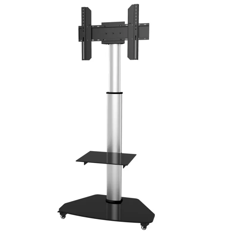 Techly vloerstandaard met plateauband tv LCD/LED/plasma 37-70 inch zilver