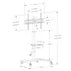 Techly ICA-TR228 multimediatrolley/standaard zwart flat panel