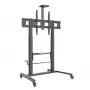 Multimediatrolley TECHLY ICA-TR230 zwart voor flatscreen tot 110 inch, VESA 900x600, hoogte 1850 mm, draagvermogen 120 kg