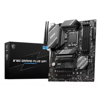 Moederbord MSI B760 GAMING PLUS WIFI — Intel B760, LGA 1700, ATX, DDR5, 4 DIMM, Wi‑Fi 6E, 2.5Gb LAN