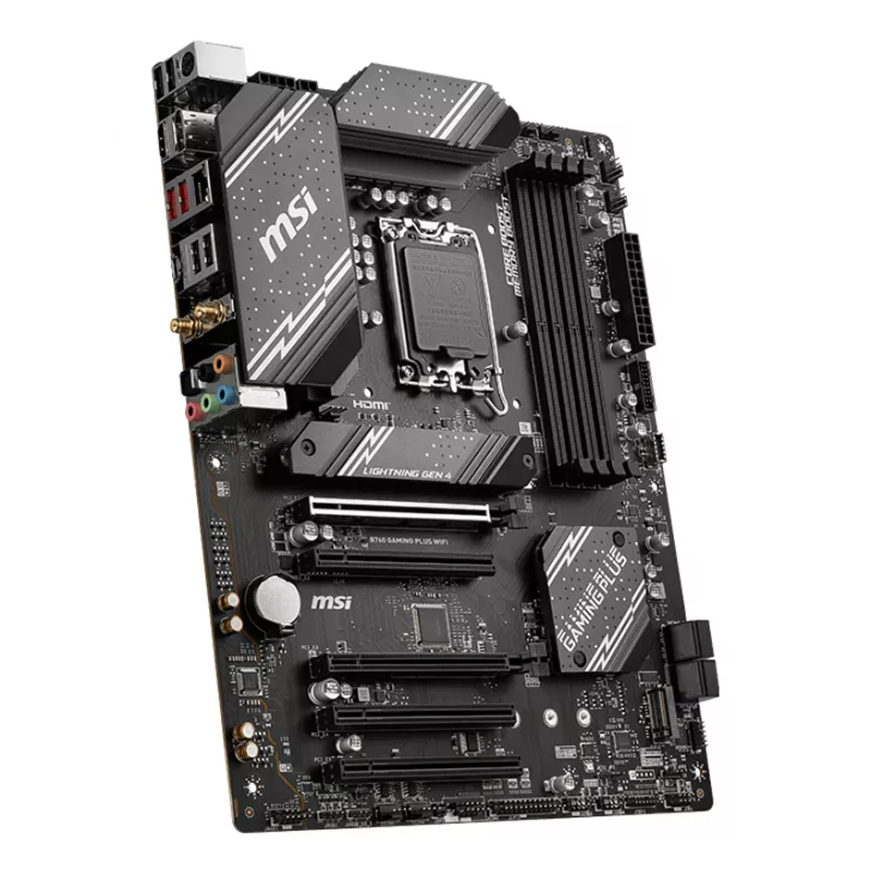 Moederbord MSI B760 GAMING PLUS WIFI — Intel B760, LGA 1700, ATX, DDR5, 4 DIMM, Wi‑Fi 6E, 2.5Gb LAN