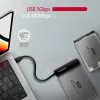 Axagon ADSA-FP2C USB-C 5Gbps - SATA 6G, 2.5 SSD/HDD SLIM adapter - adapter - digitale/data-interfacekaarten/adapters
