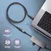 Axagon BUCM32-CF05AB SPEED+ USB-C USB 20Gbps verlengkabel 0,5 m