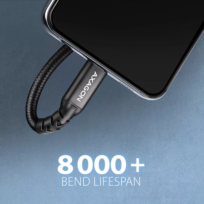 Axagon BUCM32-CF05AB SPEED+ USB-C USB 20Gbps verlengkabel 0,5 m