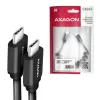 USB-kabel Axagon BUCM-CM20TB 1,1m PD 60W 3A zwart