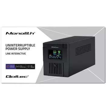 Uninterruptible Power Supply Qoltec 53771 2 kVA 1200 W 2 AC-uitgangen