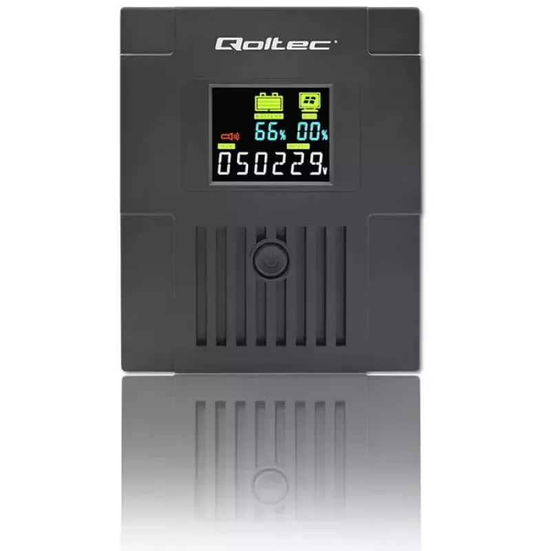 Uninterruptible Power Supply Qoltec 53771 2 kVA 1200 W 2 AC-uitgangen