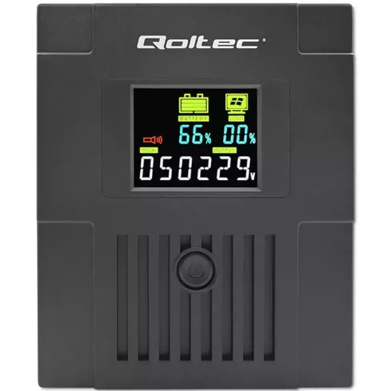 Uninterruptible Power Supply Qoltec 53771 2 kVA 1200 W 2 AC-uitgangen